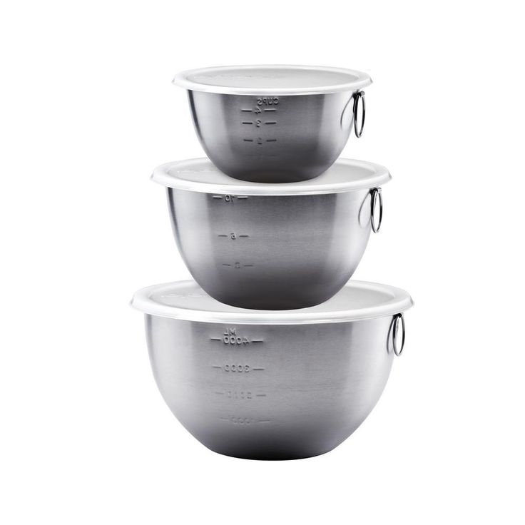 3-Piece Stainless Steel Mixing Bowl Set