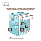 Hampton Assembled 24x30x12 in. Diagonal Corner Wall Kitchen Cabinet in Unfinished Beech - Super Arbor