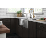 Industrial Insert 4 or 5-1/16 in. (102 or 128mm) Heirloom Silver and Matte Black Dual Mount Drawer Pull - Super Arbor