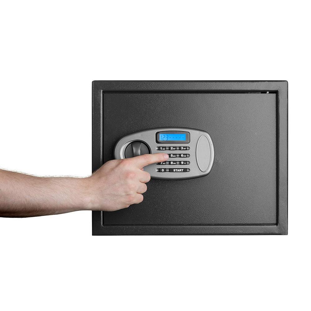 1.25 cu. ft. Steel Security Safe with Digital Lock, Black - Super Arbor