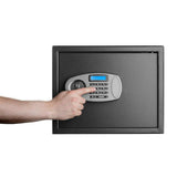 1.25 cu. ft. Steel Security Safe with Digital Lock, Black - Super Arbor