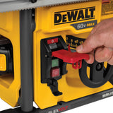 FLEXVOLT 60-Volt MAX Lithium-Ion Cordless Brushless 8-1/4 in. Table Saw Kit w/ Battery 2Ah, Charger and Bonus Battery