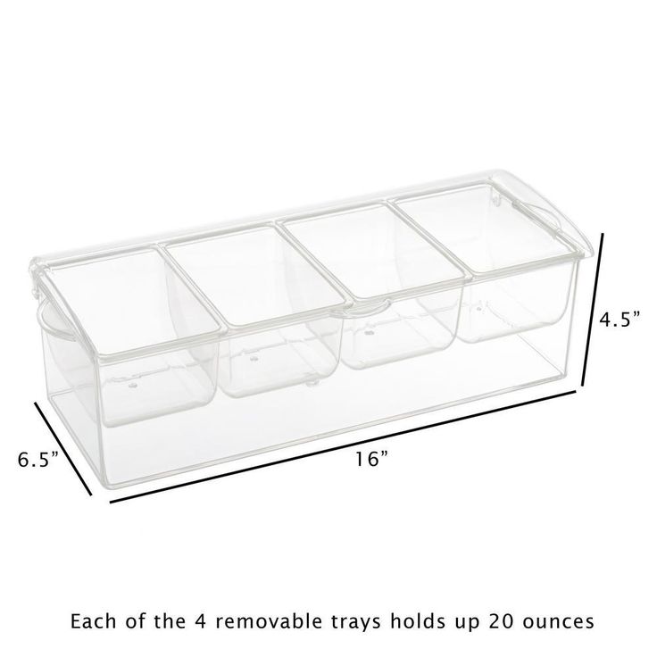 Cold Condiment Tray with Ice Chamber