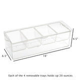 Cold Condiment Tray with Ice Chamber