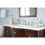 Cassidy 8 in. Widespread 2-Handle Bathroom Faucet with Metal Drain Assembly in Chrome - Super Arbor