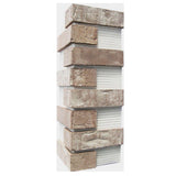 Brickwebb Rushmore Thin Brick Sheets - Corners (Box of 3 Sheets) 21 in x 15 in (5.3 linear ft.) - Super Arbor