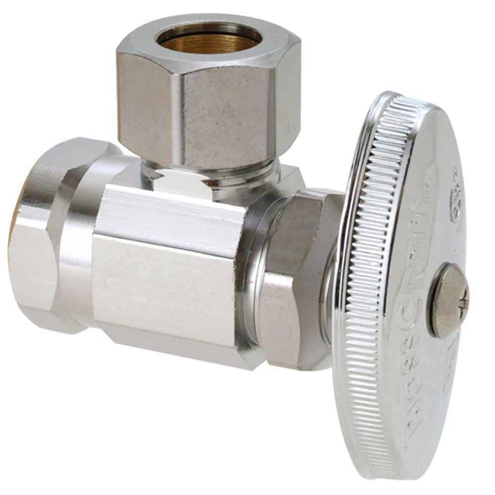 1/2 in. FIP Inlet x 3/8 in. Comp Outlet Multi Turn Angle Valve - Super Arbor