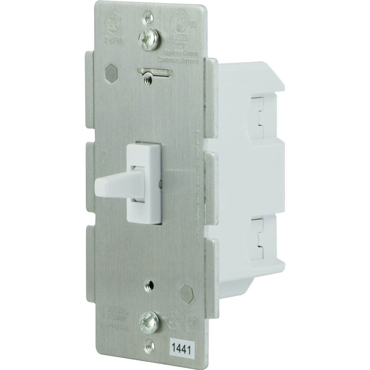 GE Z-Wave/ZigBee/Bluetooth Add-On 3-Way Toggle Light Switch, White, 12728