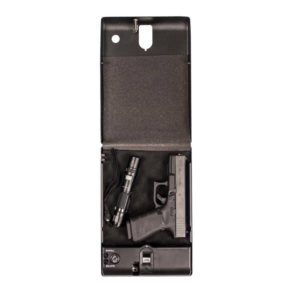 10.75 in. L Biometric Lock Small Pistol Safe - Super Arbor
