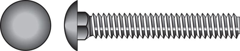 Hillman 1/4 in. x 4 in. Stainless Steel Carriage Bolts, 25-Pack