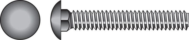 Hillman 1/4 in. x 4 in. Stainless Steel Carriage Bolts, 25-Pack
