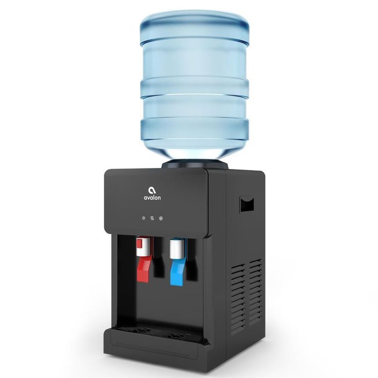 Premium Hot/Cold Top Loading Countertop Water Cooler Dispenser with Child Safety Lock, Black