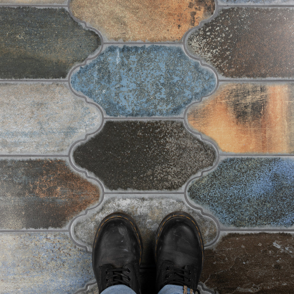 Dorne Provenzal Mix 6-1/4 in. x 12-3/4 in. Porcelain Floor and Wall Tile (8.8 sq. ft./Case) by Merola Tile
