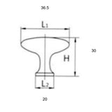 Cubist 1-7/16 in. Brushed Nickel Cabinet Hardware Knob Value Pack (10 per Pack) - Super Arbor