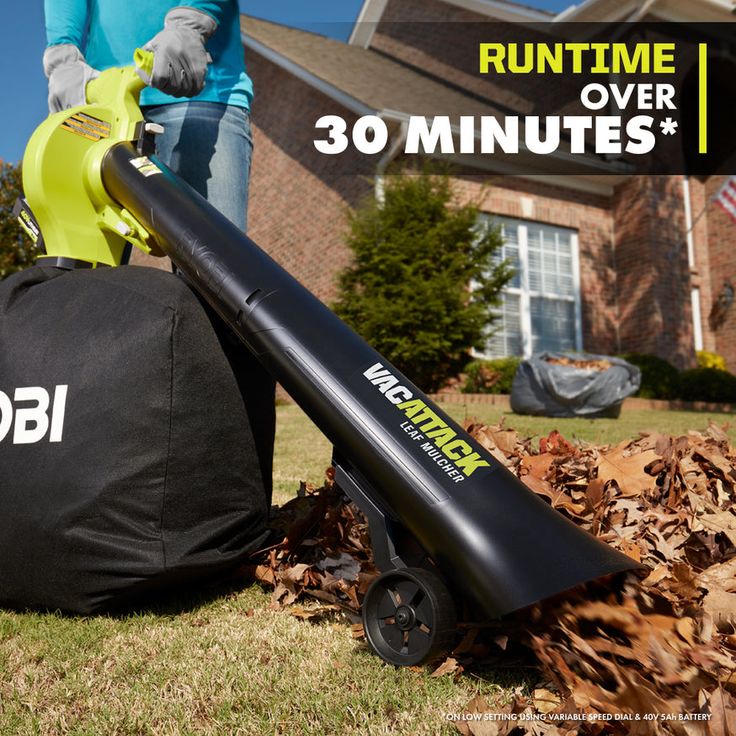 RYOBI 40-Volt Lithium-Ion Cordless Battery Leaf Vacuum/Mulcher (Tool Only)