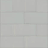 MSI Gray 3 in. x 6 in. Glossy Ceramic Gray Subway Tile (1 sq. ft. / case)