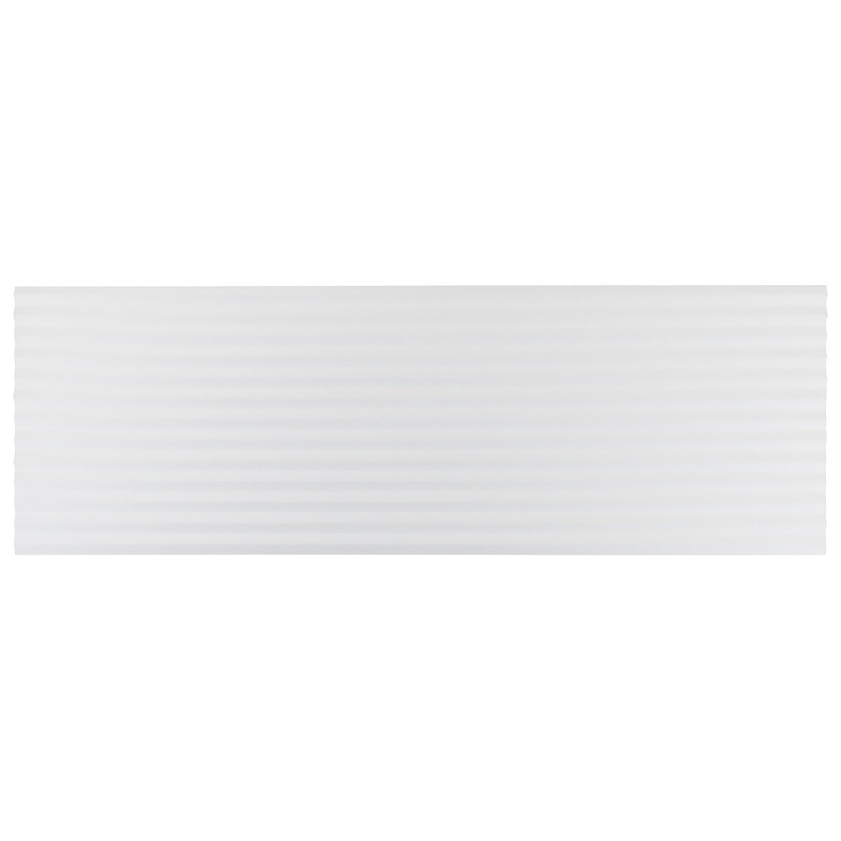Lux Tile Mod 3D White 12x36 Fluted Matte Ceramic Tile