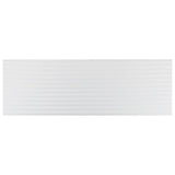 Lux Tile Mod 3D White 12x36 Fluted Matte Ceramic Tile