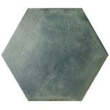 Angela Harris Flatiron Aquamarine 20" Hexagon Matte Porcelain Tile