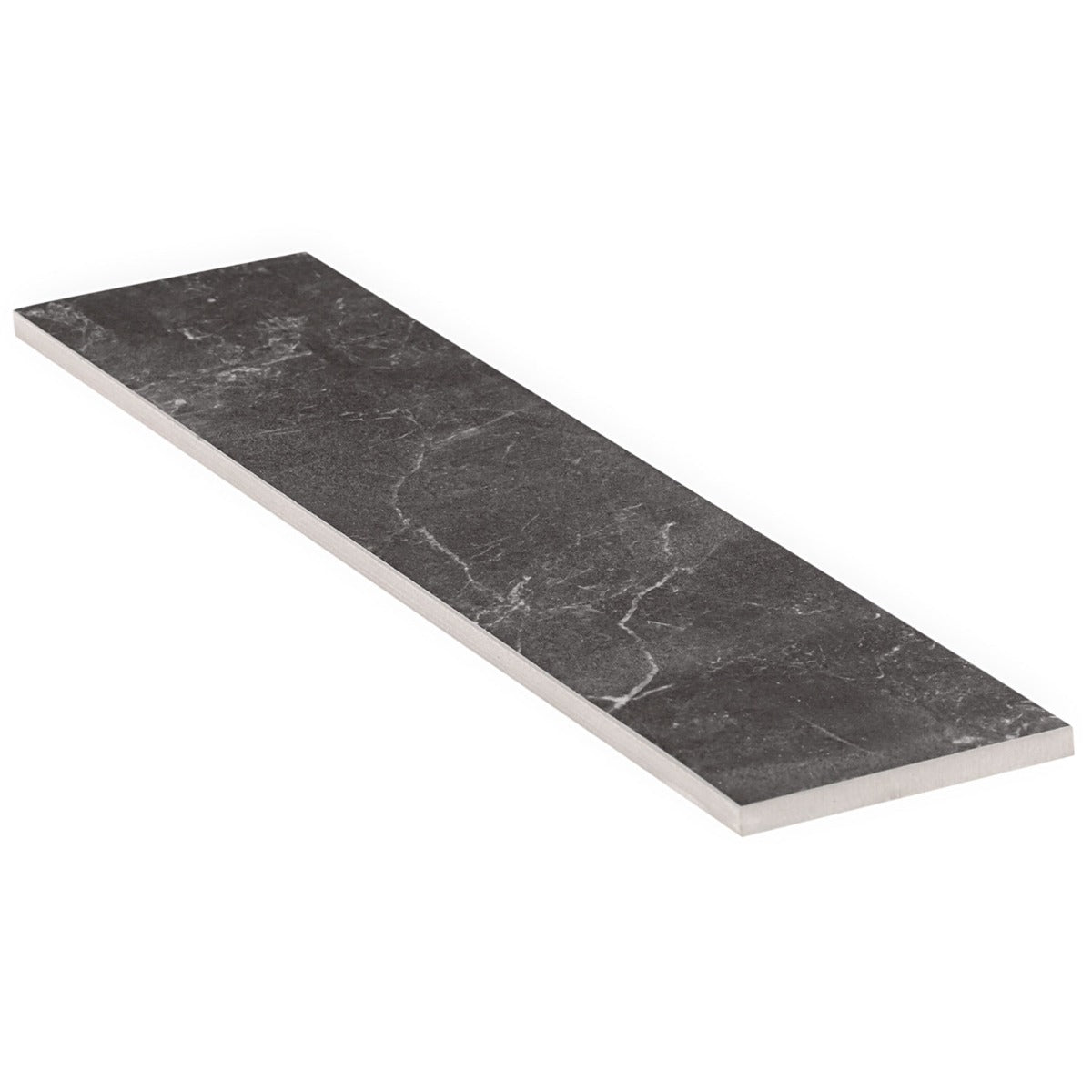 Marmo Perfetto Nero 4x16 Semi-Polished Porcelain Tile - Lux Tile