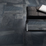 Stories Black Matte Porcelain Tile 24x24 - Lux Tile