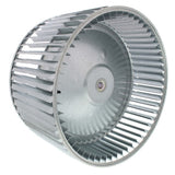 Rheem 70-23111-43 blower wheel - side view (Product Type: Blower Wheel)