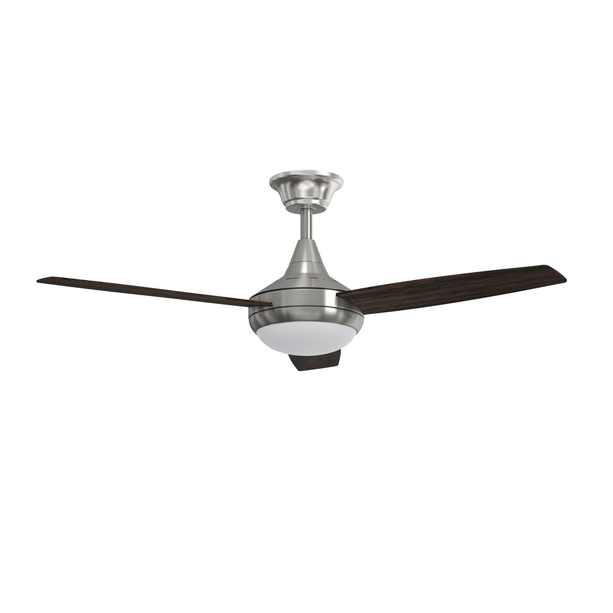 Harbor Breeze Beach Creek 52-in Brushed Nickel LED Indoor Ceiling Fan with Remote (3-Blade)