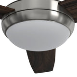 Harbor Breeze Beach Creek 52-in Brushed Nickel LED Indoor Ceiling Fan with Remote (3-Blade)