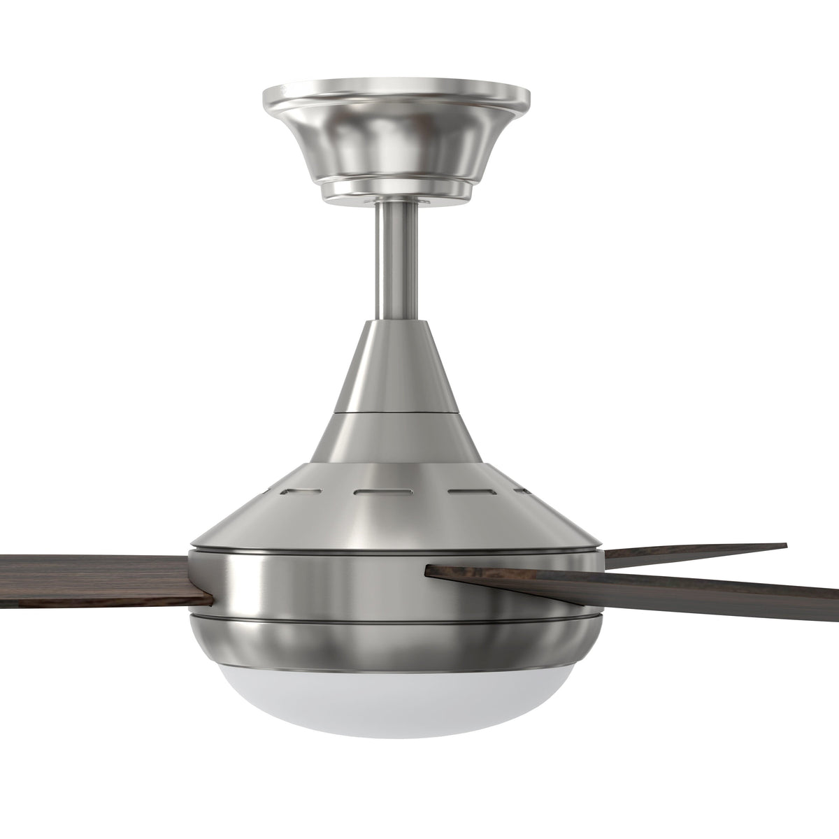 Harbor Breeze Beach Creek 52-in Brushed Nickel LED Indoor Ceiling Fan with Light Kit and Remote (3-Blade)