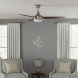 Harbor Breeze Beach Creek 52-in Brushed Nickel LED Indoor Ceiling Fan with Light Kit and Remote (3-Blade)