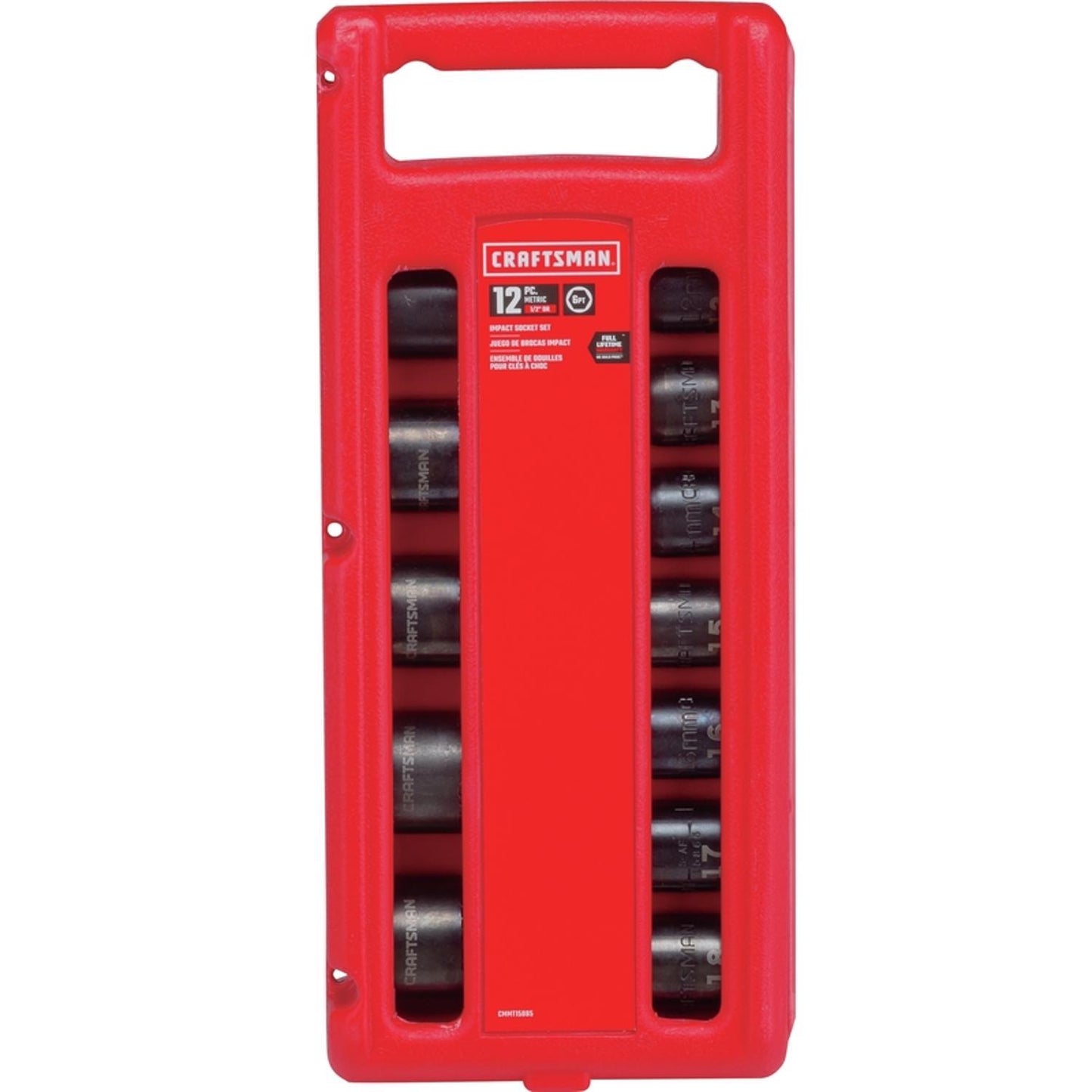 Craftsman Metric 6 Point Socket Set, 12 pc