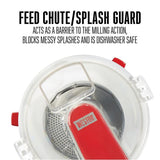 7-Cup 2-Speed White Food Processor Mill