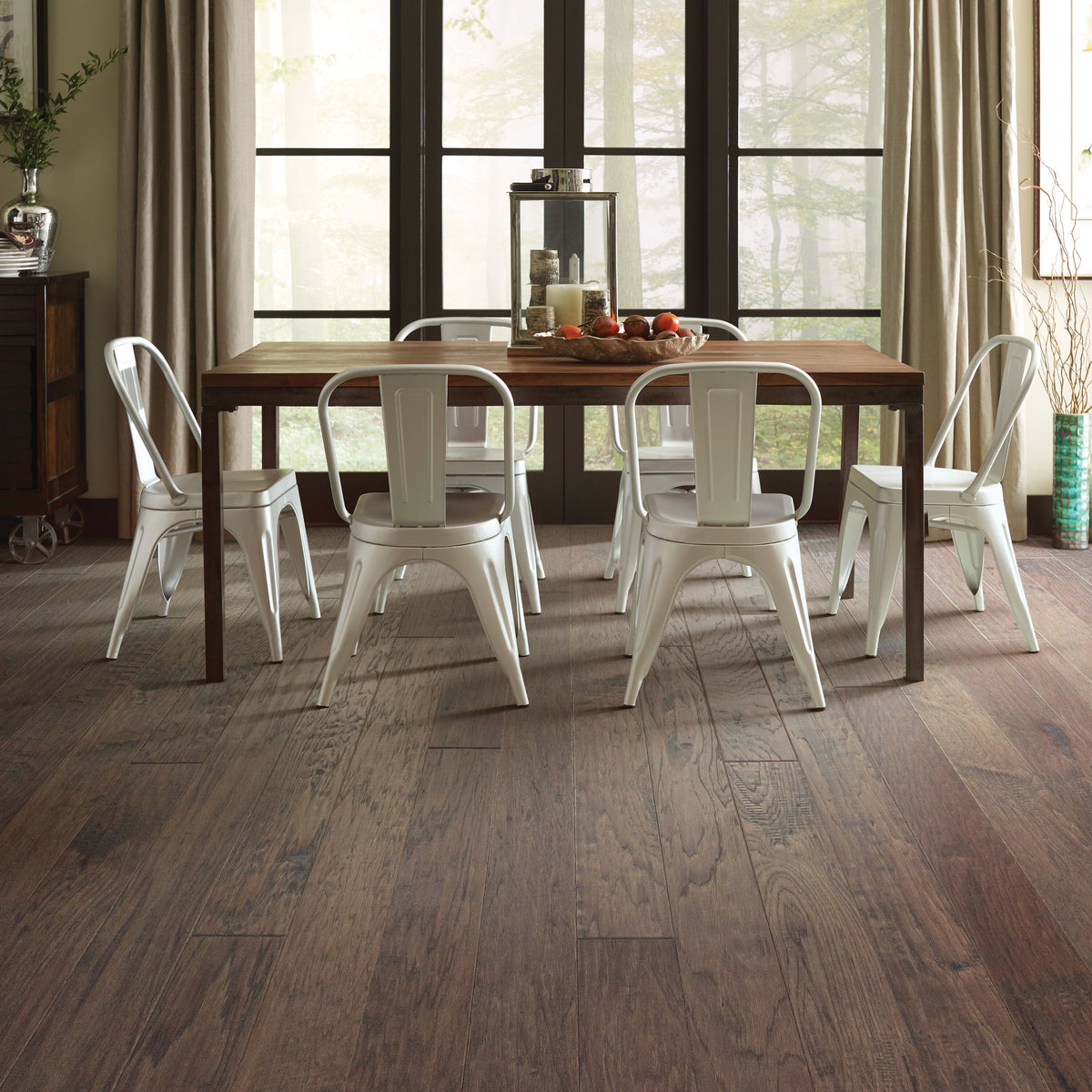 Shaw Hickory Parton hardwood flooring — installed room view