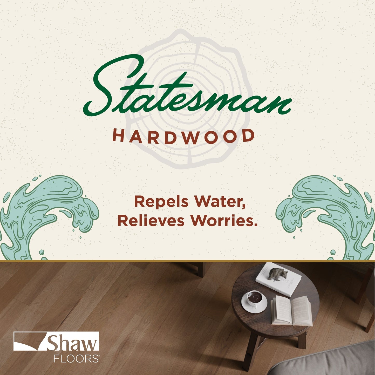 Shaw Hickory Amber hardwood flooring — color and finish detail
