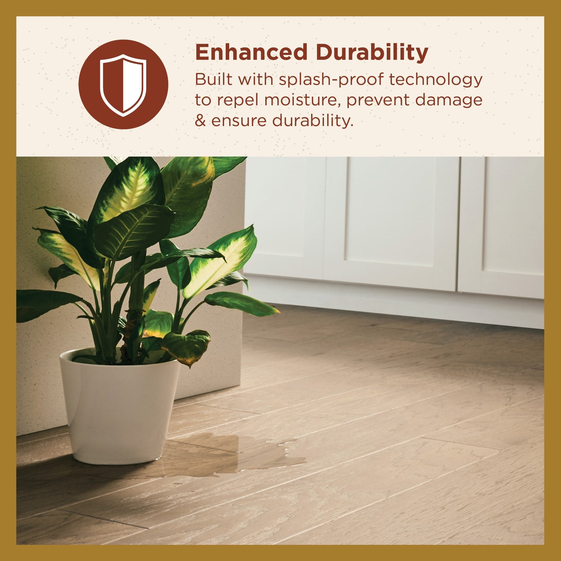 Shaw Oak Linen hardwood flooring — lifestyle view