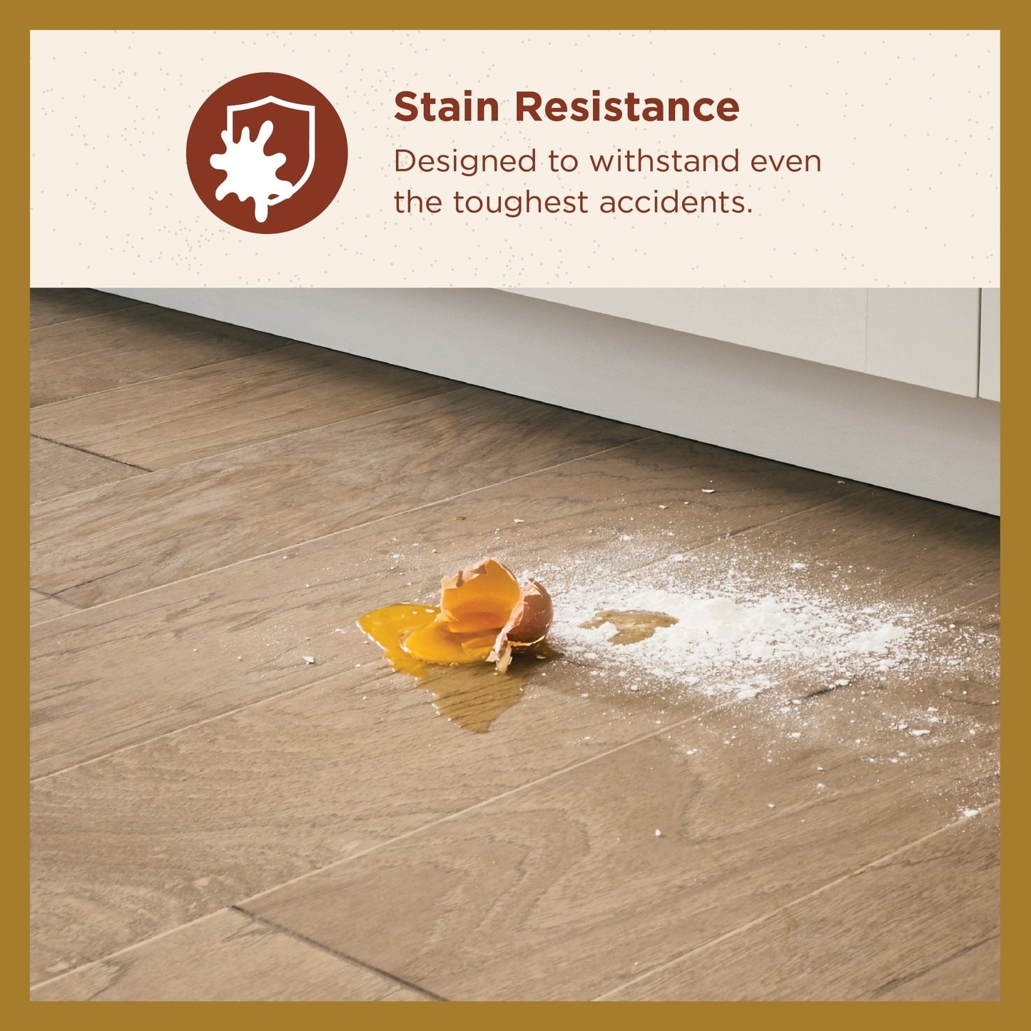 Shaw Hickory Wheat hardwood flooring — detail view