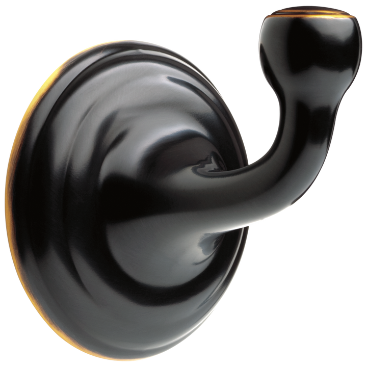 Delta Windemere 1-Hook Oil Rubbed Bronze Towel Hook, 2-1/2 in. H x 2-5/16 in. D x 2-3/16 in. W