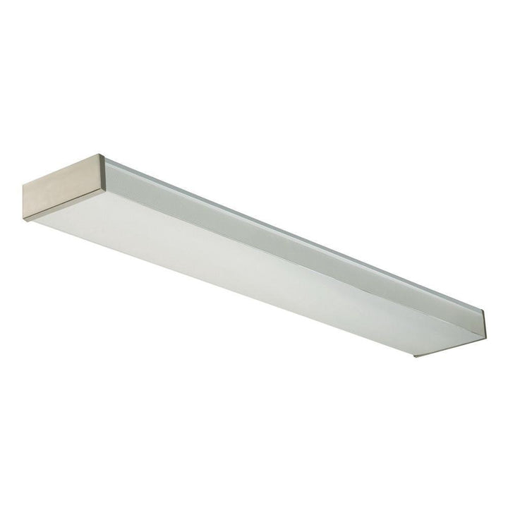 4 ft. 2-Light Fluorescent Brushed Nickel Decorative Wrap Fixture Strip - Super Arbor