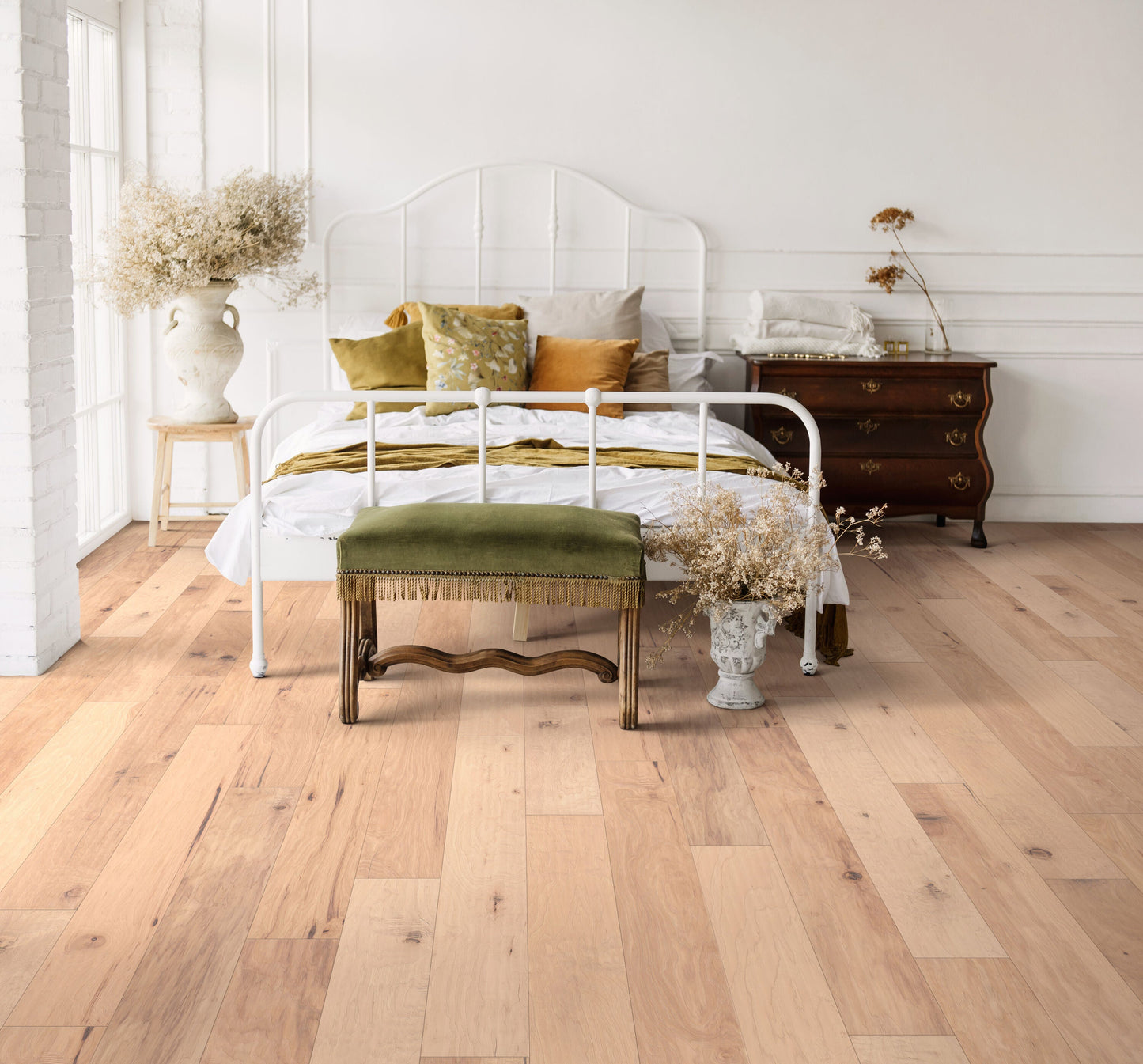 Shaw Hickory Williams hardwood flooring — installed room view