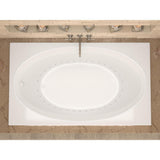 Imperial 7 ft. Acrylic Center Drain Rectangular Drop-in Non-Whirlpool Bathtub in White - Super Arbor
