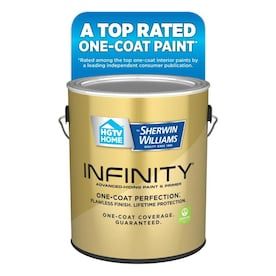 HGTV HOME by Sherwin-Williams Infinity Ultra White/Base A Satin Latex Tintable Paint (Actual Net Contents: 128-fl oz)
