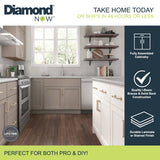 Diamond NOW Wintucket 36-in W x 35-in H x 23.75-in D TrueColor Cloud Gray Lazy Susan Corner Base Cabinet, Fully Assembled
