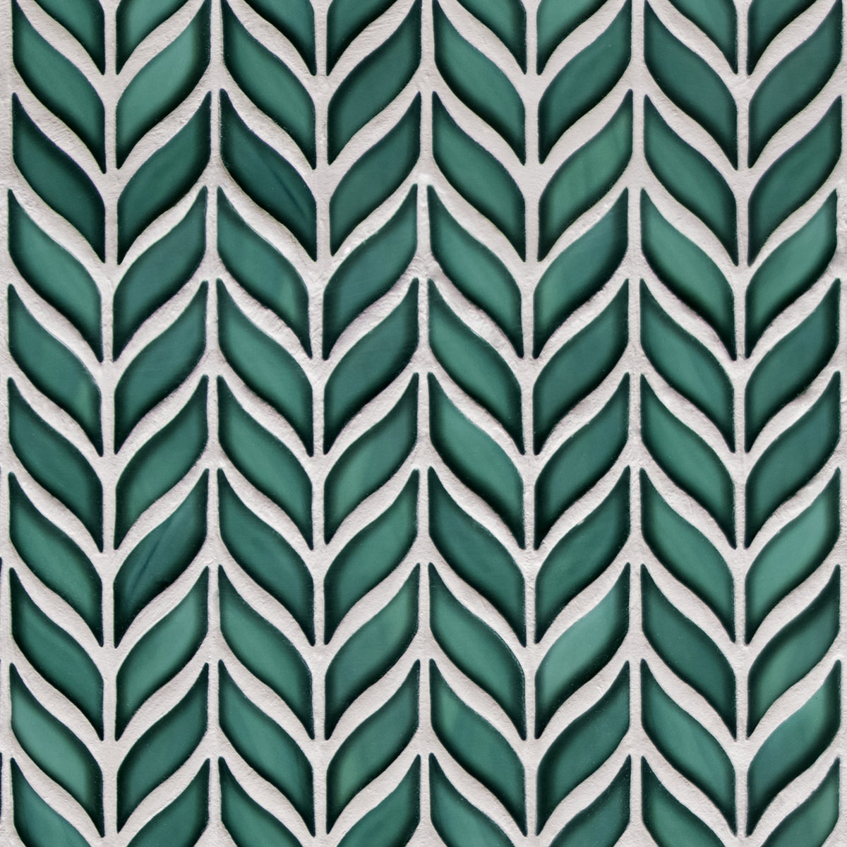 SUNWINGS Leaf Green 10-in x 11-in Glazed Recycled glass Marble look Mosaic Floor and Wall Tile product image