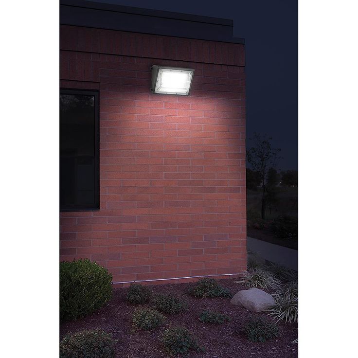 150-Watt Equivalent Integrated LED Bronze 14 in. Outdoor Wall Pack Light 5000K Daylight Photocell Compatible 3500 Lumens