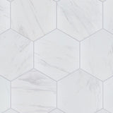 Merola Tile Eterno Carrara Hex 8-5/8 in. x 9-7/8 in. Porcelain Floor and Wall Tile (11.56 sq. ft. / case)