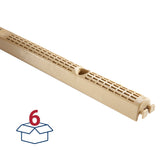 AmeriLux International Vertical Plastic Closure Strip, Tan, 24-in, Vented, 6-Pack