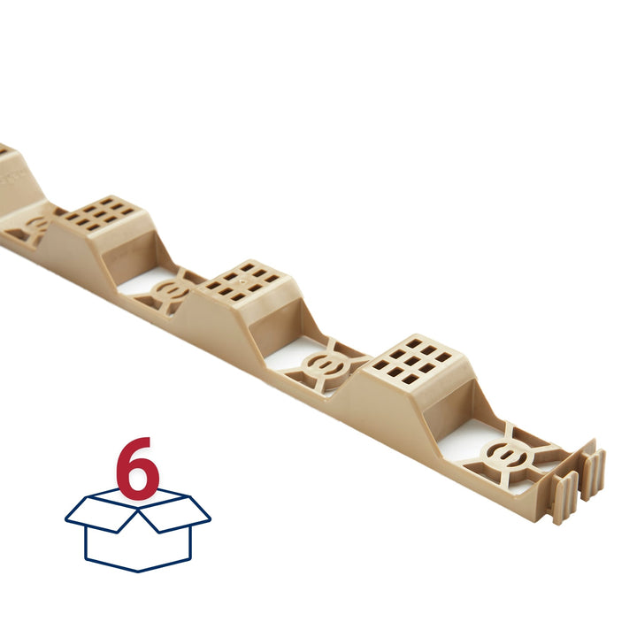 AmeriLux International CoverLite Plastic Vented Roof Panel Closure Strip, 6-Pack, 24-in Horizontal Profile