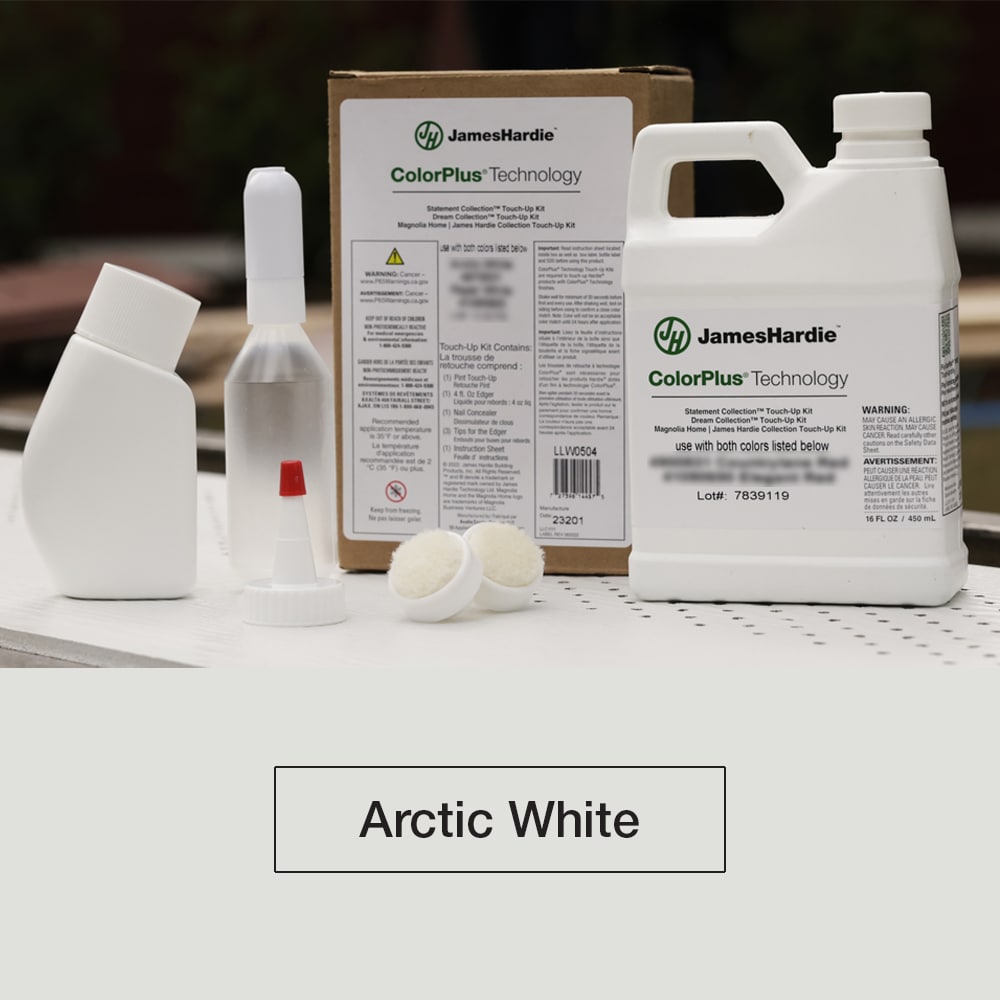 James Hardie ColorPlus Touch-Up Paint Kit – Arctic White, 16 fl oz