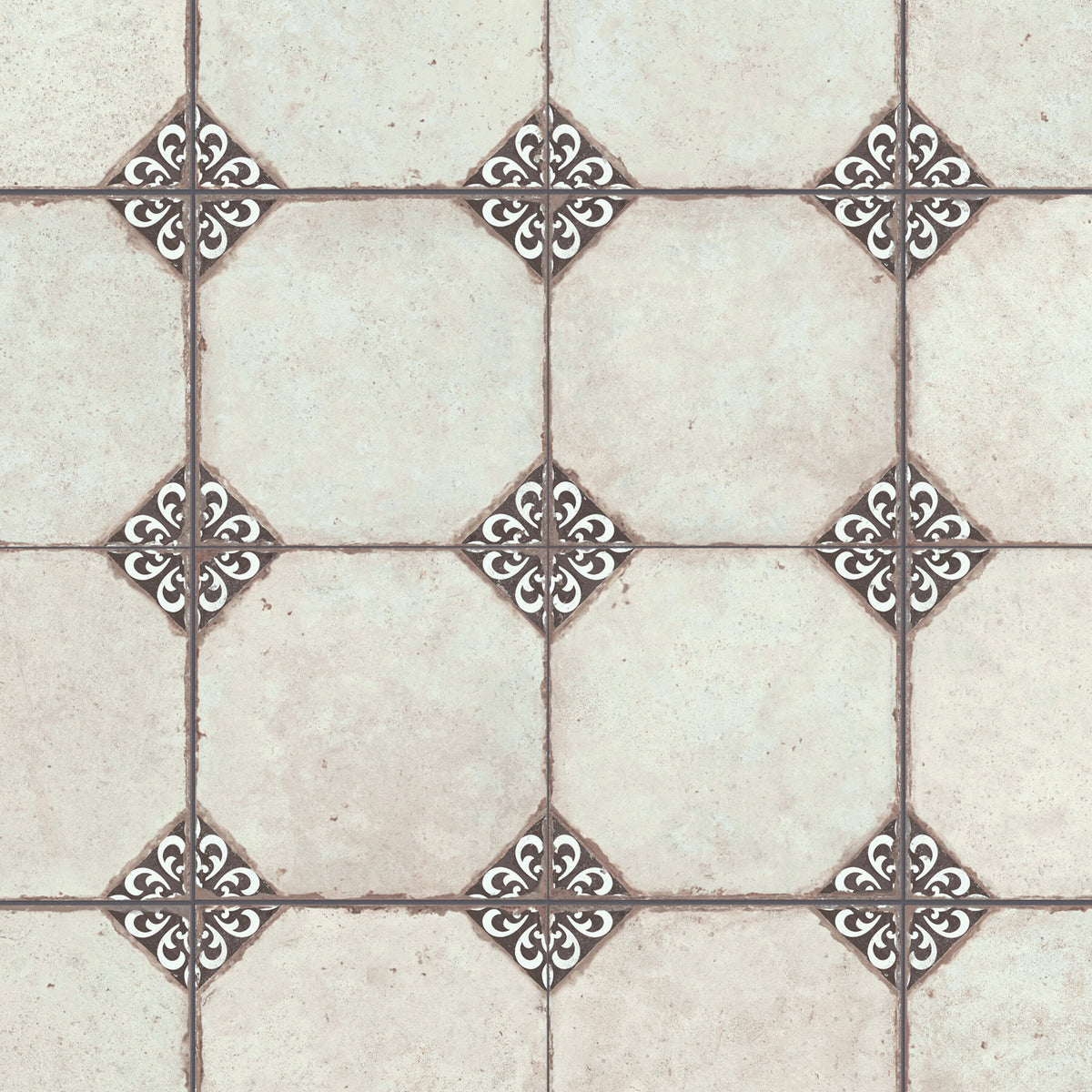 Affinity Tile Kings Field Black 18-in x 18-in Multi-finish Porcelain Patterned Floor and Wall Tile product image