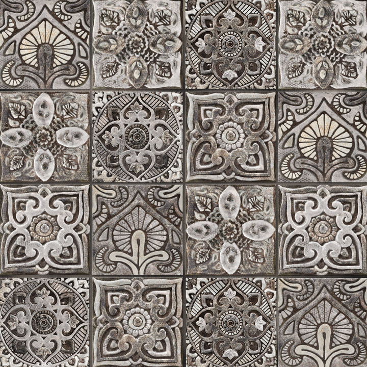 Affinity Tile Mandala Decor Mix Mystikos 8-in x 8-in Multi-finish Ceramic Patterned Wall Tile product image
